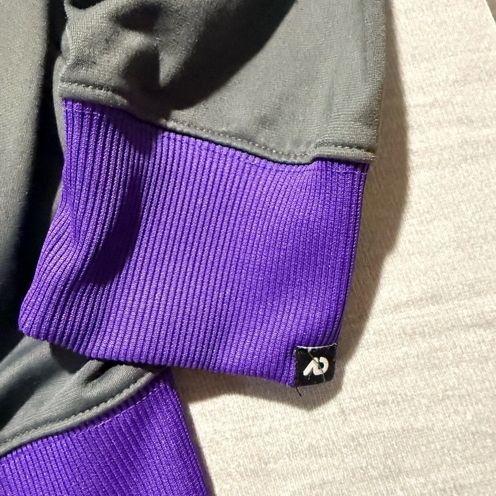 Vintage Nike Alpha Project Track Jacket Purple Gray Full Zip‎ Swoosh Y2K 2xl